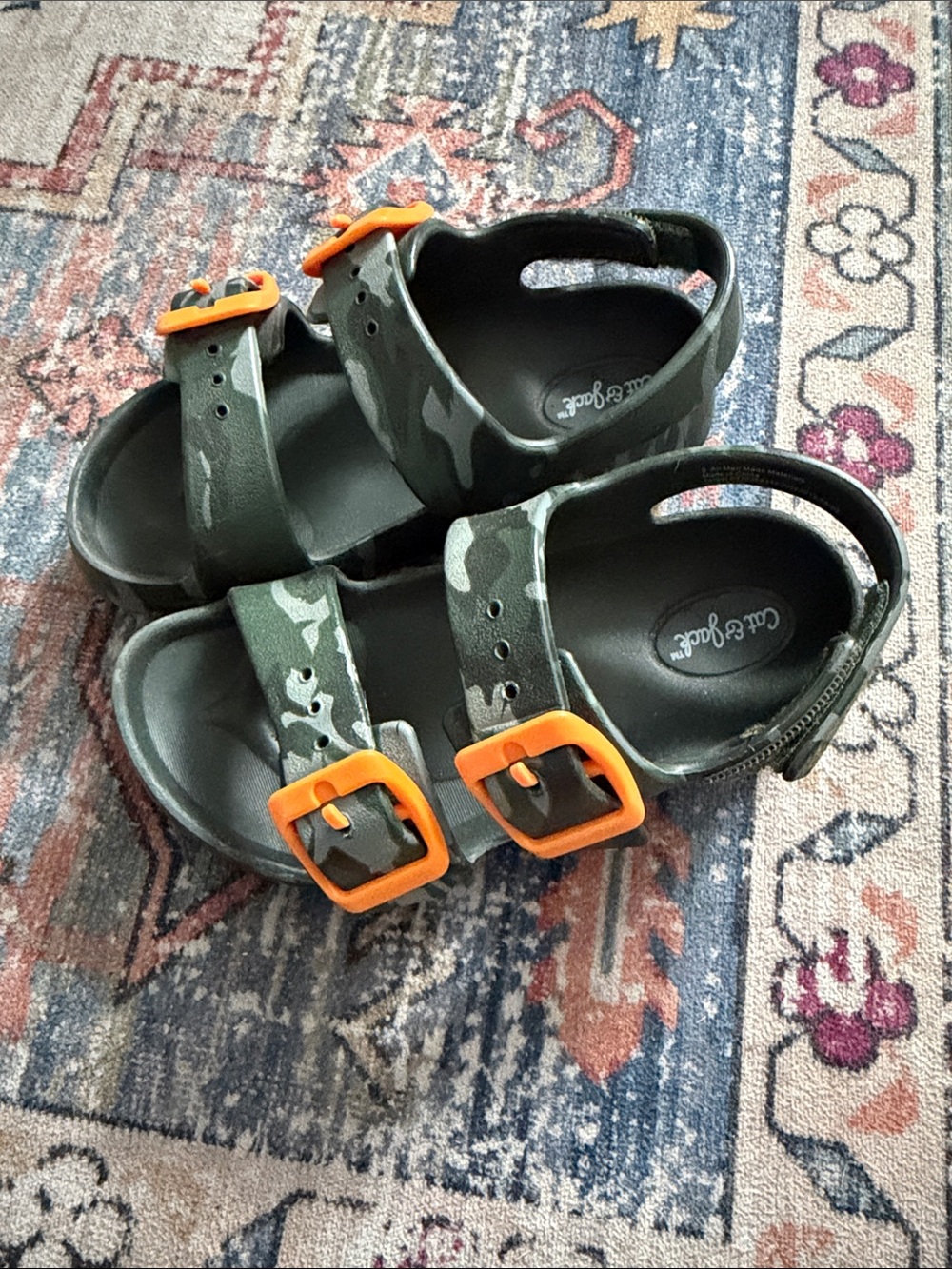 Cat & Jack Green Camo Sandals